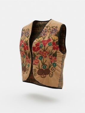Vintage Guatemalan embroidered vest